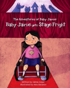 Baby Jaimie gets Stage Fright Book Tour 