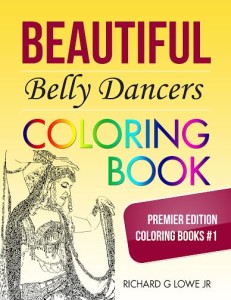 Beautiful Belly Dancers Coloring Book