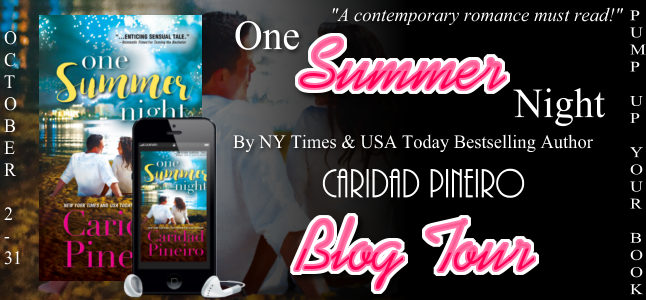 One Summer Night Blog Tour banner